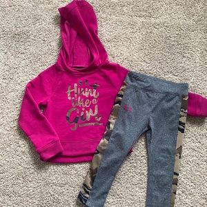 Under Armour size 2T hunt like a girl outfit.